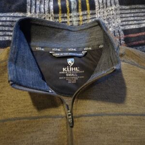 Kuhl Brown and Gray Varsity Jacket
